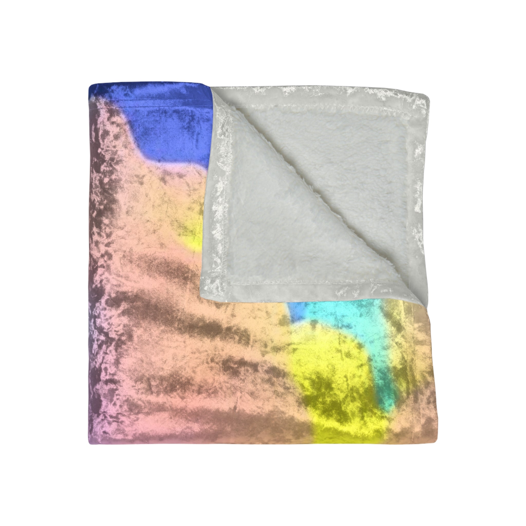 Dopamine-Style Crushed Velvet Blanket