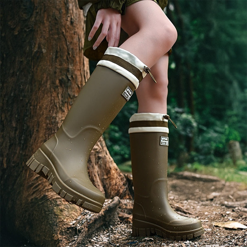 Women's Waterproof Tall Rain Boots | Non-Slip Knee-High & Mid-Calf | All-Season