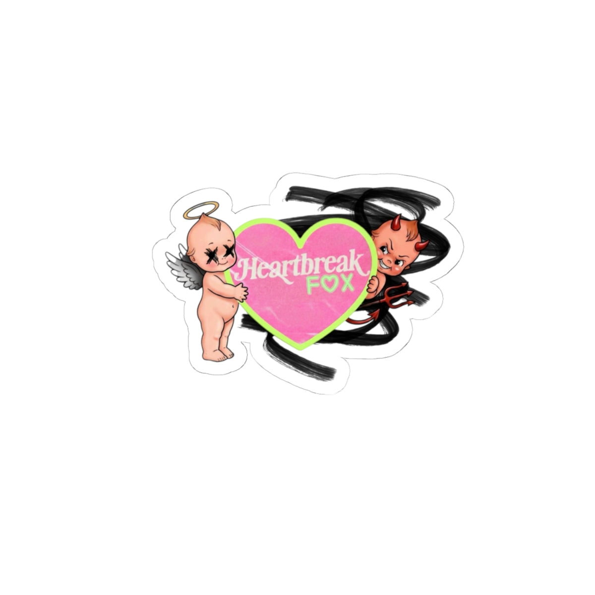 naughty & nice sticker