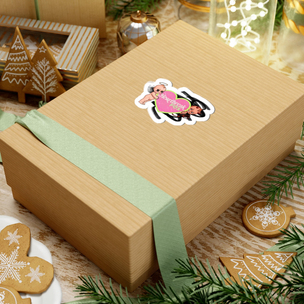 naughty & nice sticker
