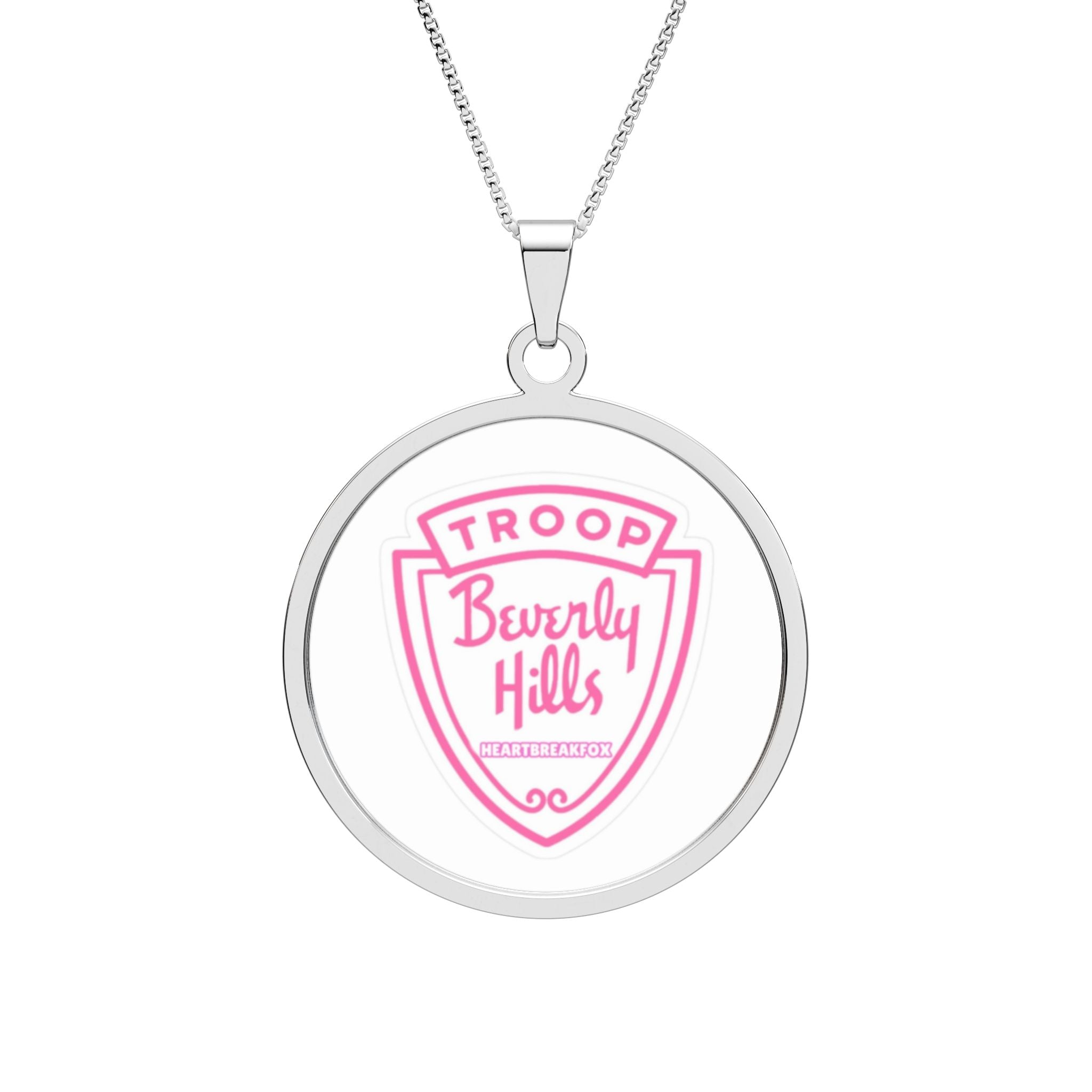 Round Photo Pendant — Customizable Beverly Hills Troop Necklace