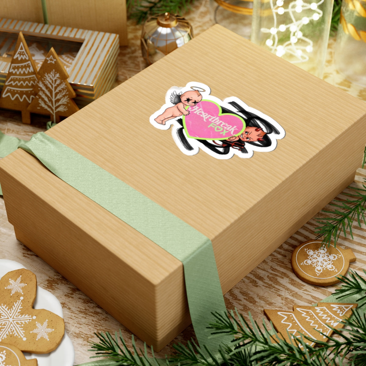 naughty & nice sticker