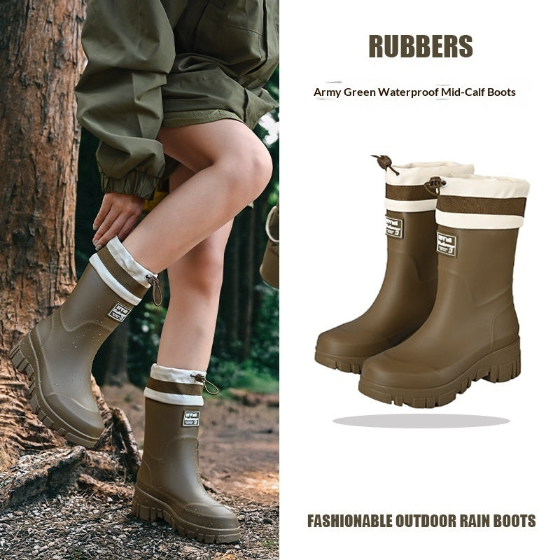 Women's Waterproof Tall Rain Boots | Non-Slip Knee-High & Mid-Calf | All-Season